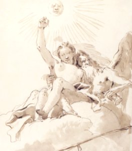 Time and Truth (18xx) by Giovanni Battista Tiepolo. Original from The MET museum. Digitally enhanced by rawpixel.. Free illustration for personal and commercial use.