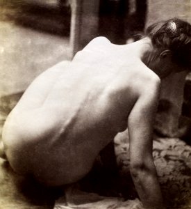 Study of a nude female model, seen from the back (ca. 1900–1914). Original from The Rijksmuseum. Digitally enhanced by rawpixel.. Free illustration for personal and commercial use.