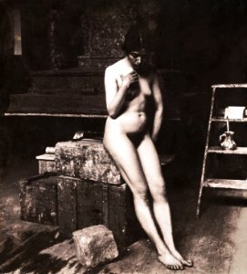 Nude Photography, Nude d'Antino (1890) by Paolo Michetti. Original from The Rijksmuseum. Digitally enhanced by rawpixel.. Free illustration for personal and commercial use.