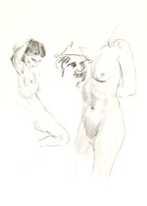 Figuurstudies (1915–1934) by Isaac Israels. Original from The Rijksmuseum. Digitally enhanced by rawpixel.. Free illustration for personal and commercial use.