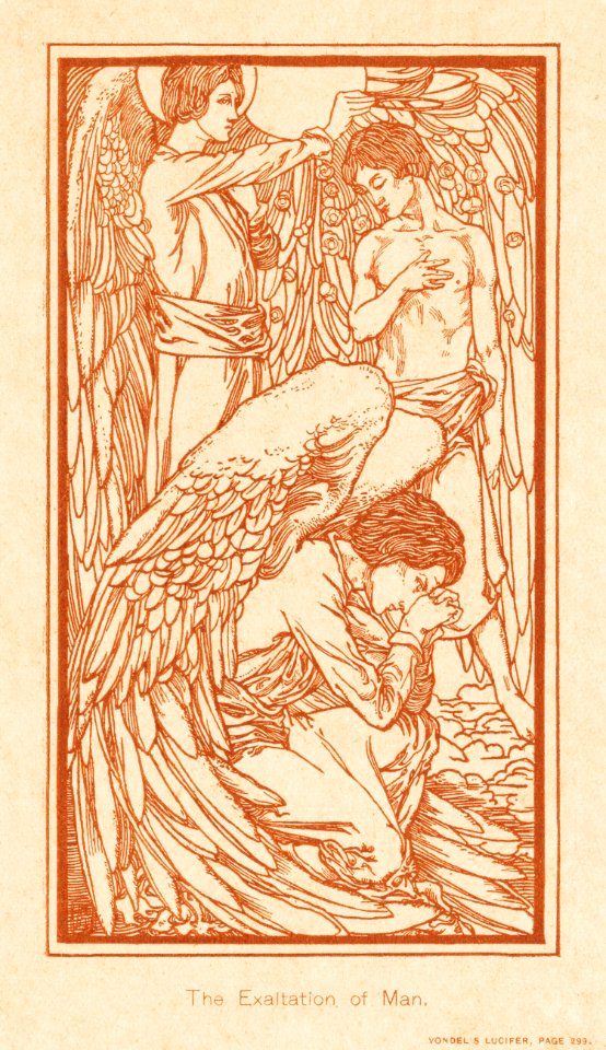Verheffing van de mens (1898) by Johannes Josephus Aarts. Original from The Rijksmuseum. Digitally enhanced by rawpixel.