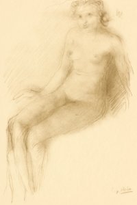 Seated Female Nude by Auguste Rodin. Original from The National Gallery of Art. Digitally enhanced by rawpixel.. Free illustration for personal and commercial use.