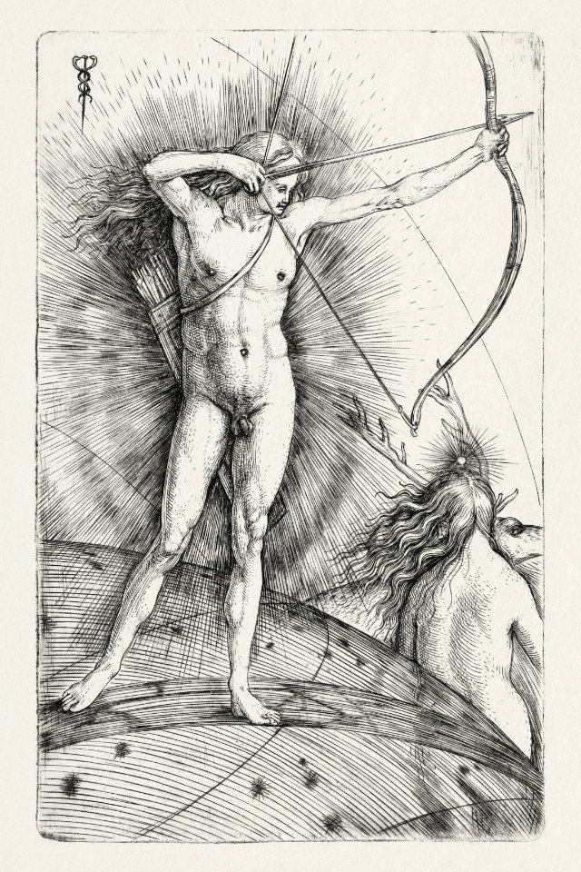 Naked man and woman, Apollo and Diana (ca. 1503–1505) by Jacopo de' Barbari. Original from The MET Museum. Digitally enhanced by rawpixel.