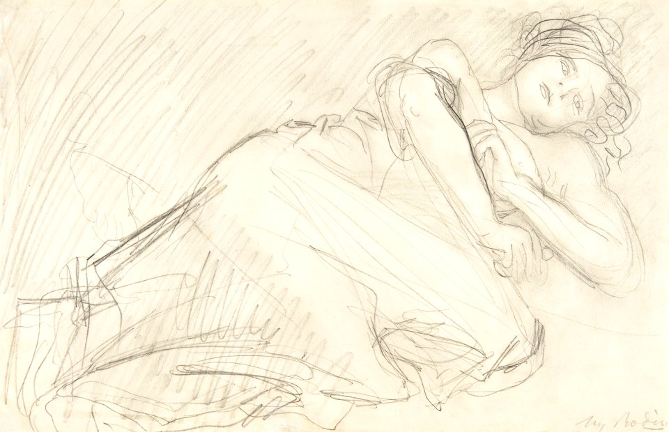 Sleeping woman. The Abandoned (1898–1907) by Auguste Rodin. Original from The MET museum. Digitally enhanced by rawpixel.