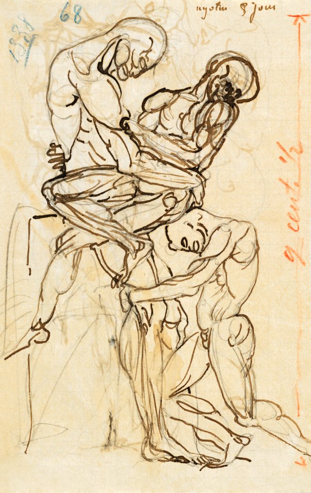 Naked men and woman in sex act, vintage nude illustration. Ugolino and his Sons (1880–85) by Auguste Rodin. Original from The MET museum. Digitally enhanced by rawpixel.