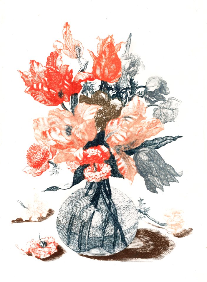 Flowers in a vase (1688-1698) by Johan Teyler (1648-1709).