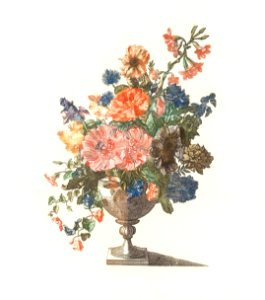 A vase with flowers by Johan Teyler (1648-1709).. Free illustration for personal and commercial use.