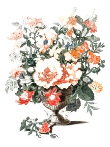 Stone Vase with Flowers (1688-1698) by Johan Teyler (1648-1709).