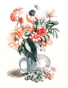 Flowers in a vase (1688-1698) by Johan Teyler (1648-1709).
