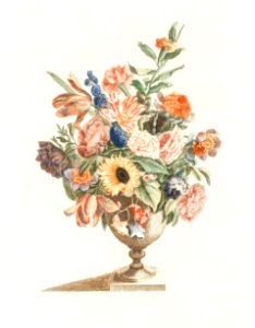 A vase with flowers by Johan Teyler (1648-1709).