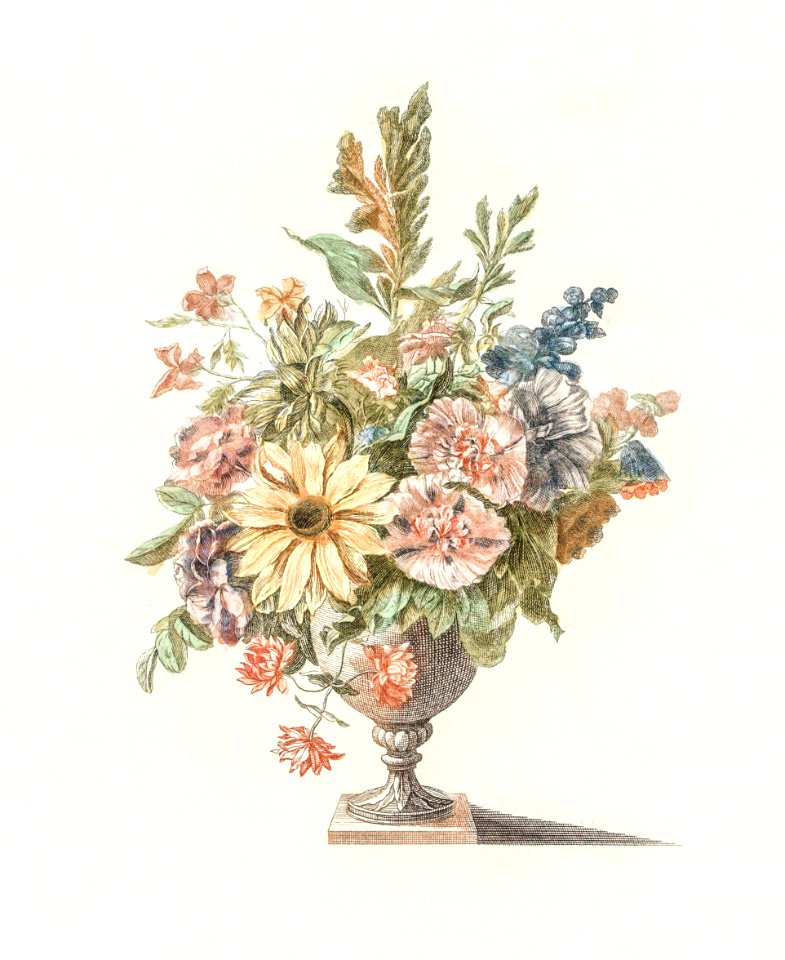A vase with flowers by Johan Teyler (1648-1709).