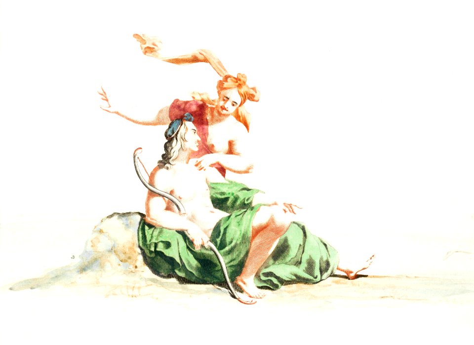 Venus and Adonis by Johan Teyler (1648-1709).