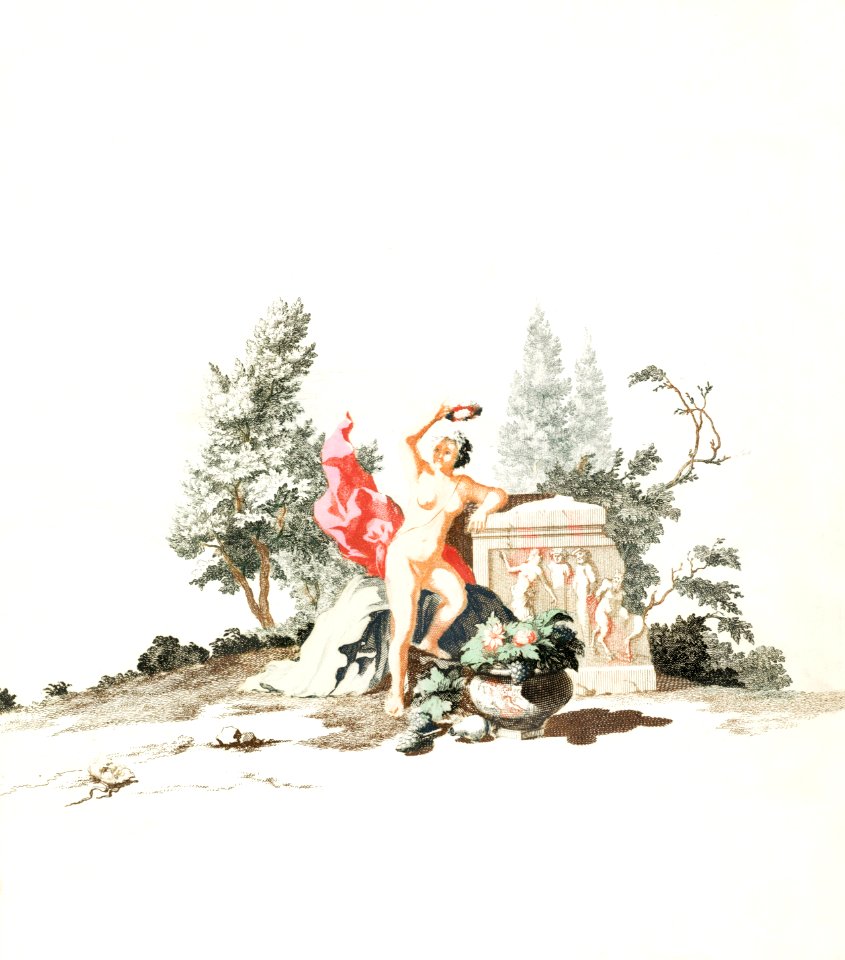 Naked Woman by Johan Teyler (1648-1709).