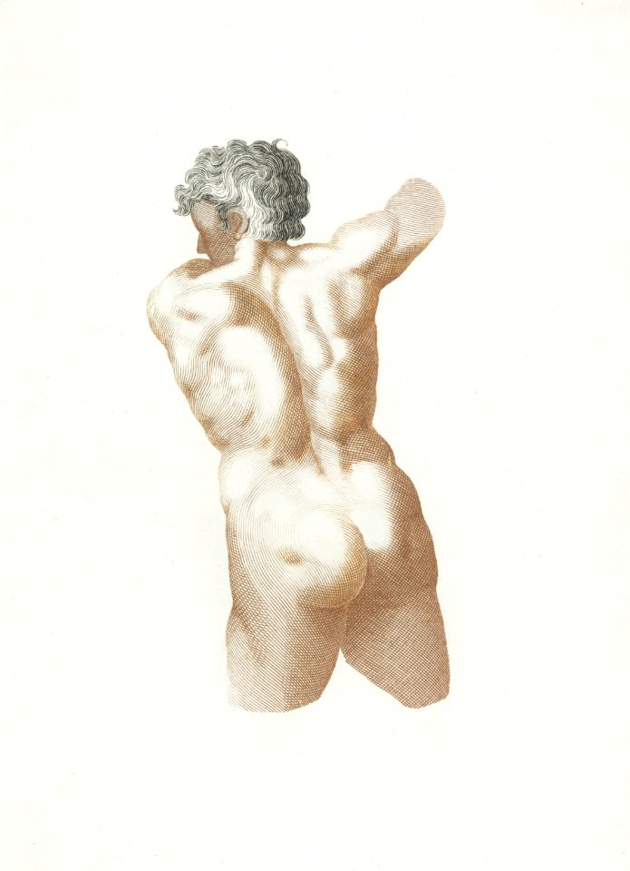 Naked man (1688-1698) by Johan Teyler (1648-1709).