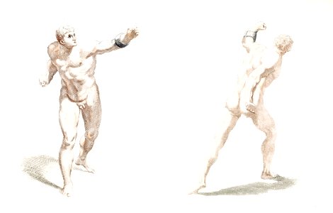 Naked men (1688-1698) by Johan Teyler (1648-1709).