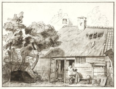 Tekenaar voor boerderij (1767) by Cornelis Ploos van Amstel.. Free illustration for personal and commercial use.