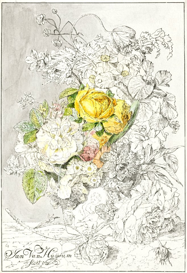 Flower arrangement (1778) by Cornelis Ploos van Amstel.