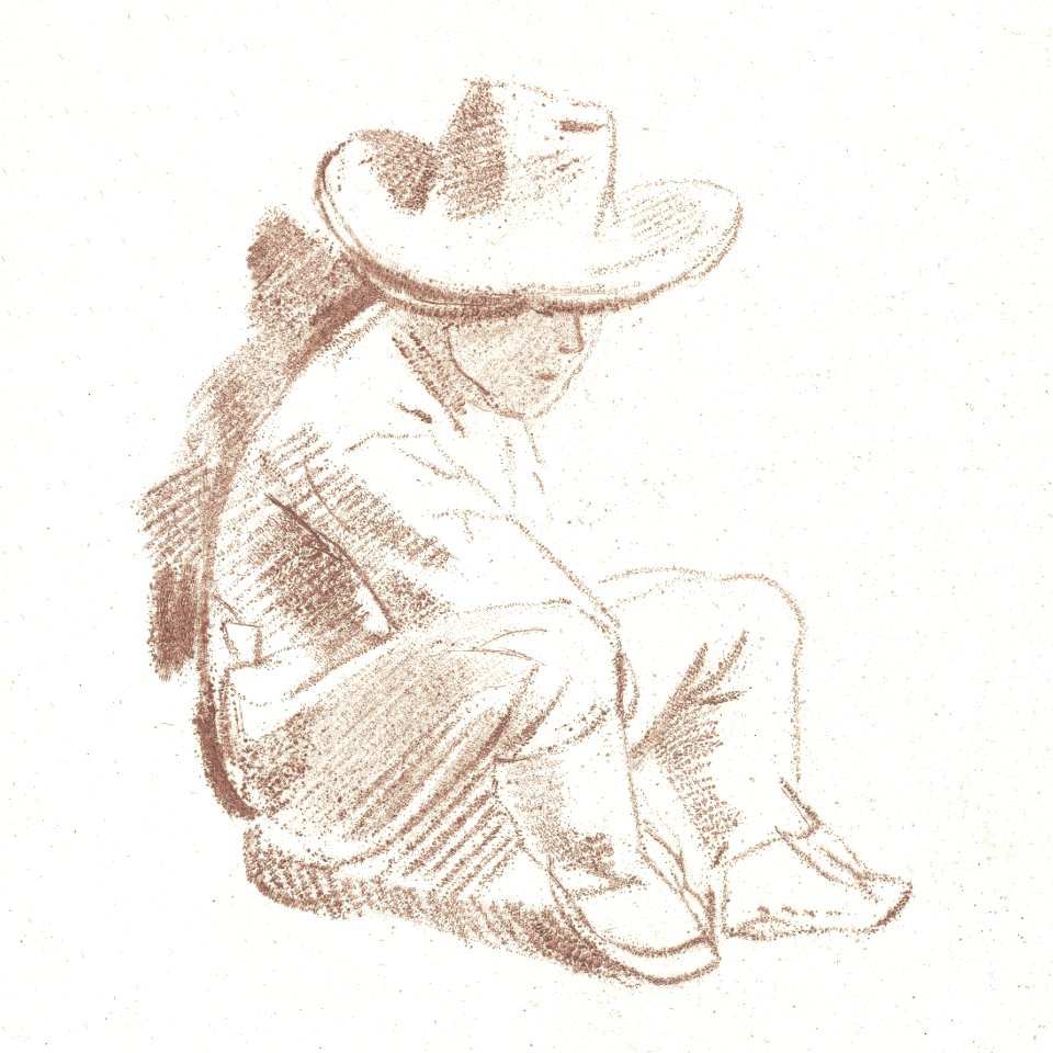 Zittende jongen (1767) by Cornelis Ploos van Amstel.
