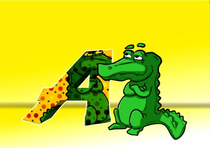Green Vertebrate Cartoon Reptile. Free illustration for personal and commercial use.