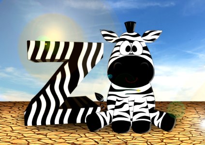 Zebra Mammal Cartoon Horse Like Mammal. Free illustration for personal and commercial use.