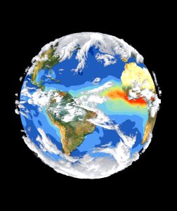 Satellite Image Of Earths Interrelated Systems And Climate. Free illustration for personal and commercial use.