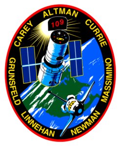 STS-109. Free illustration for personal and commercial use.
