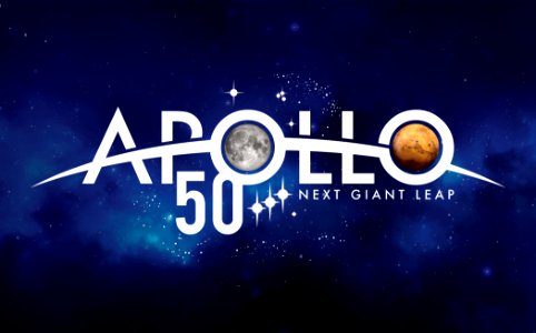 APOLLO 50th Anniversary Logo. Free illustration for personal and commercial use.