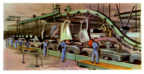 chaîne de montage automobiles