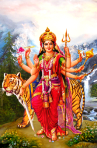 Durga Devi - Warrior Goddess. Free illustration for personal and commercial use.