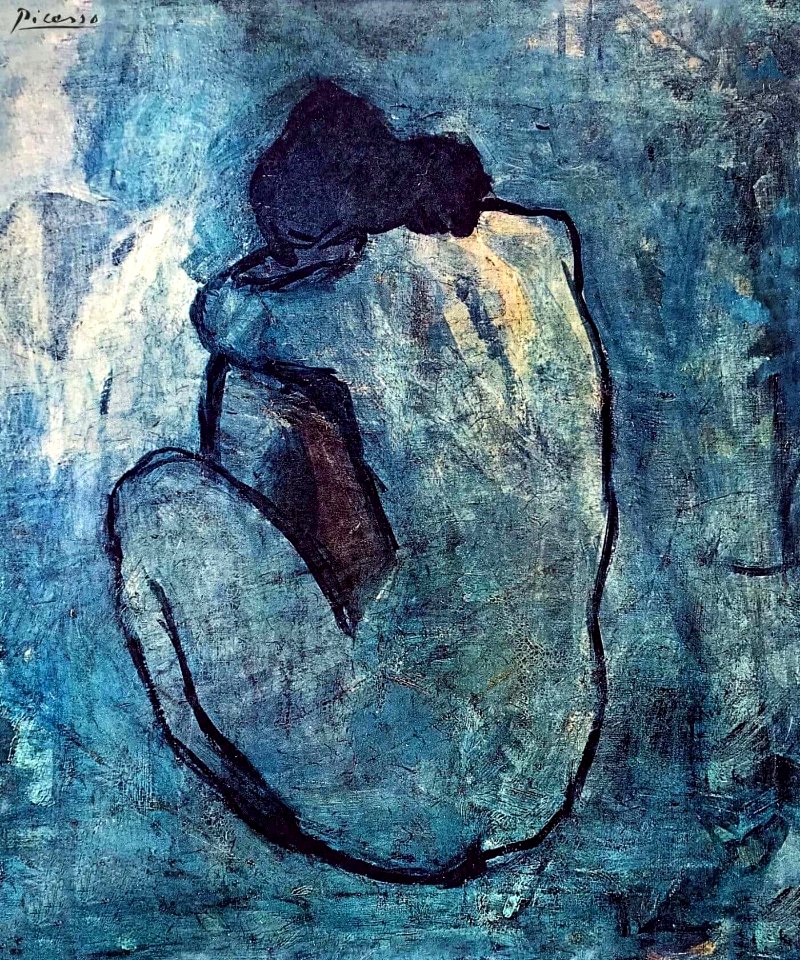 Pablo Picasso Blue Nude 1902 Free Stock Illustrations Creazilla