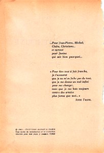 Pierre Joubert Signe-Catherine RubansNoirsAlsatia1960 0180