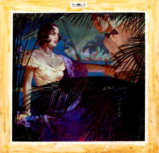 - Edwin Georgi 06 Witness at the Wedding, Saturday Evening Post story illustration. Watercolor and gouache on board o