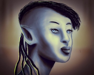 Amazon Elf Beauty. Free illustration for personal and commercial use.