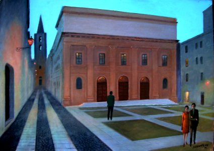 Alghero piazza del teatro