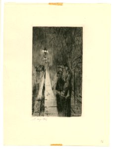 [87.2.17] Lesser Ury, Evening Light in the Rain, Paris (Paris, 1922)