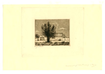 [87.2.32] Joseph Budko, Entrance to the Jewish Cemetary, Plonsk (1913)