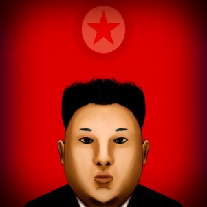 Kim Jong. Free illustration for personal and commercial use.