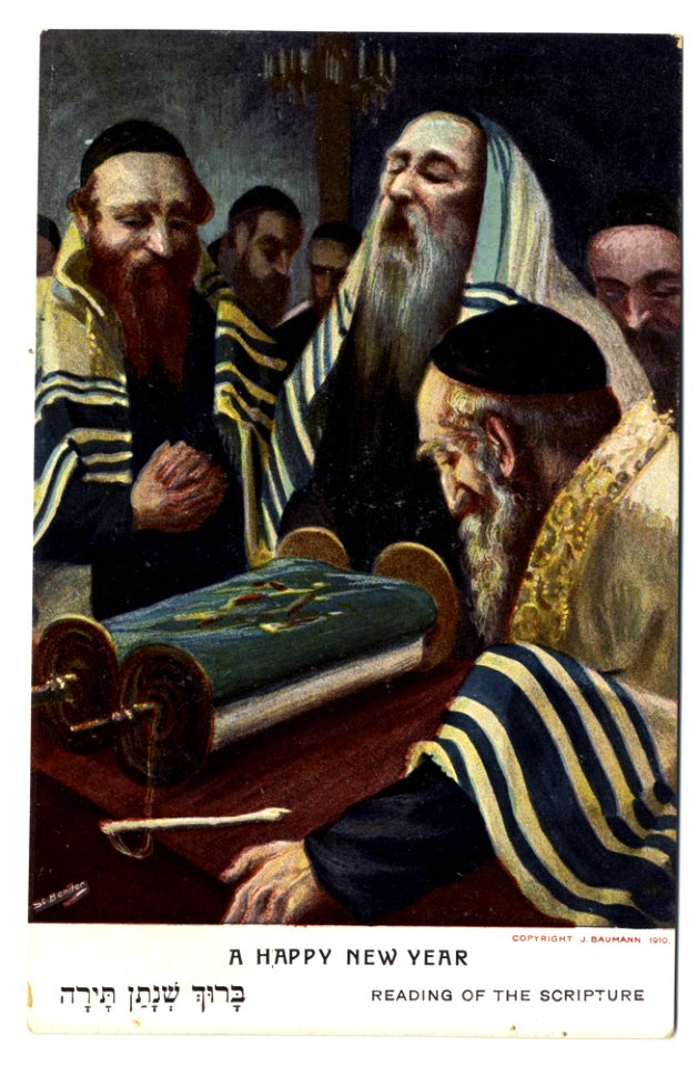 Postcard [72-0-1]: Reading of the Scripture