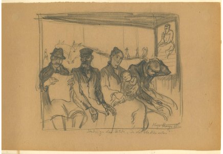 [87.2.9] Hugo Krayn, Study for the Painting "In The Tramway" (Germany, 1915)