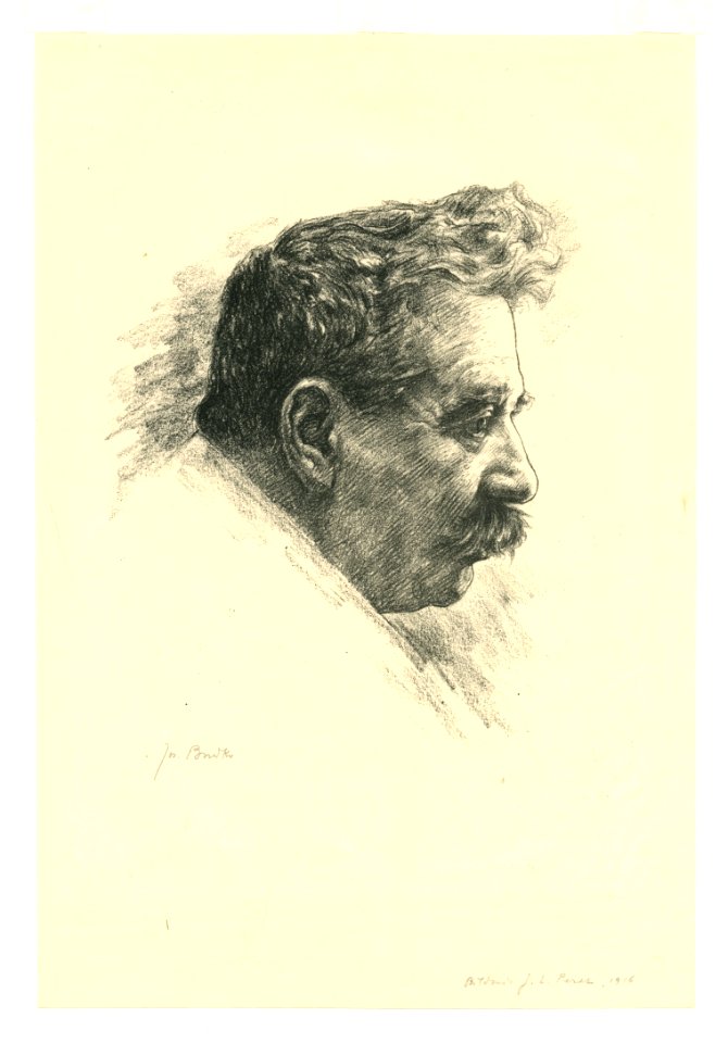 [87.2.31] Joseph Budko, Portrait of I. L. Peretz (1916)