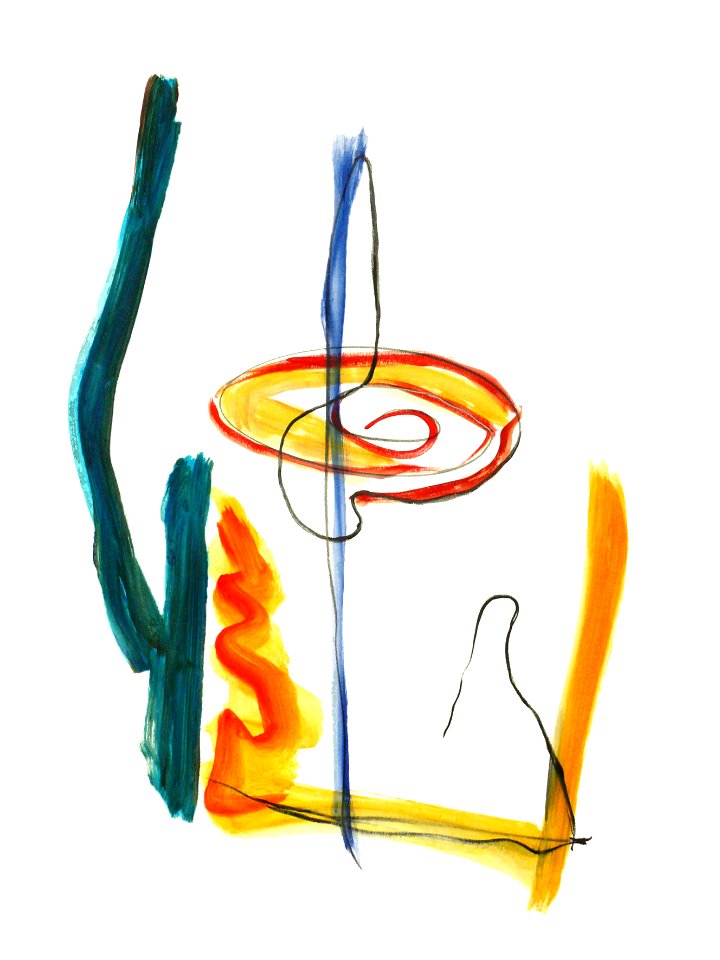 2006 / 2013 - 'Midsummer-night phantom no. 14', a later edited digital print-art version in high resolution for free download - by contemporary Dutch artist, Fons Heijnsbroek
