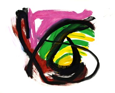 2005 - 'Beethoven Opus 130', abstract colorful watercolor art, gouache painting on paper; Dutch Abstract Expressionism art / Hollands abstract-expressionisme; free image in public domain / Commons, CCO – painter-artist, Fons Heijnsbroek