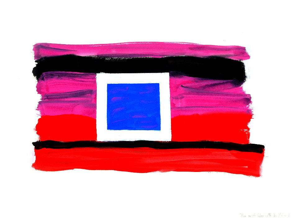 2002 - No title, gouache no. 6.413' - abstract watercolor painting art on paper; Dutch Abstract Expressionism art / Hollands abstract-expressionisme; free image in public domain / Commons, CCO – painter-artist, Fons Heijnsbroek. Free illustration for personal and commercial use.
