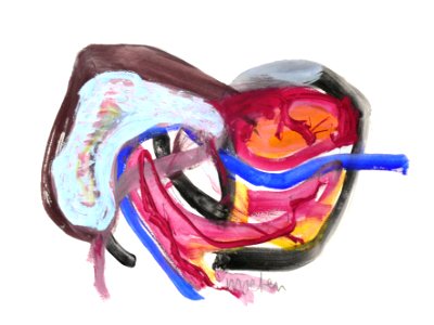 2007 / 2012 - 'Beauty & Truth 1', in a later digitally re-painted version of my original  watercolor painting, on Schillers 'Letters Upon The Aesthetic Education of Man'; Dutch artist, Fons Heijnsbroek