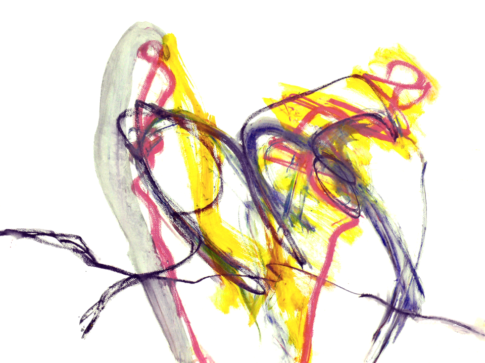 2010 - '7July, 2010', an abstract painting / drawing, watercolor on paper - art image in high resolution; free download - colorful abstract art - contemporary Dutch artist, Fons Heijnsbroek