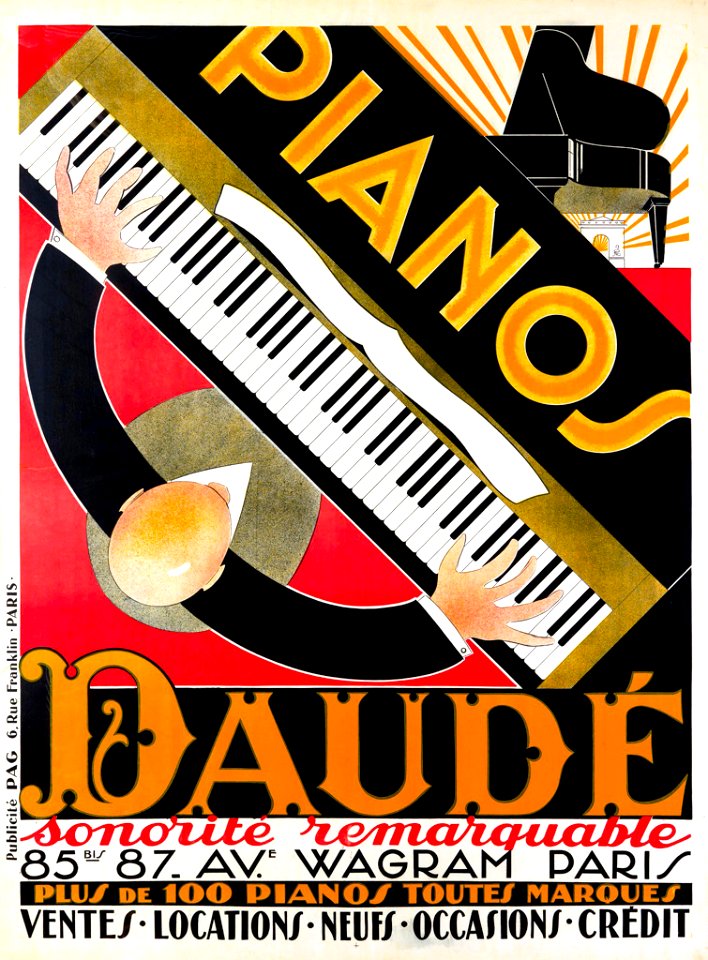 Pianos Daudé, sonorité remarquable, Paris.