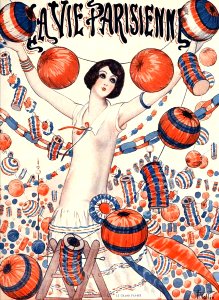 VALLÉE, Armand.  "Le grand pavois", Cover of La Vie Parisienne, 1924.