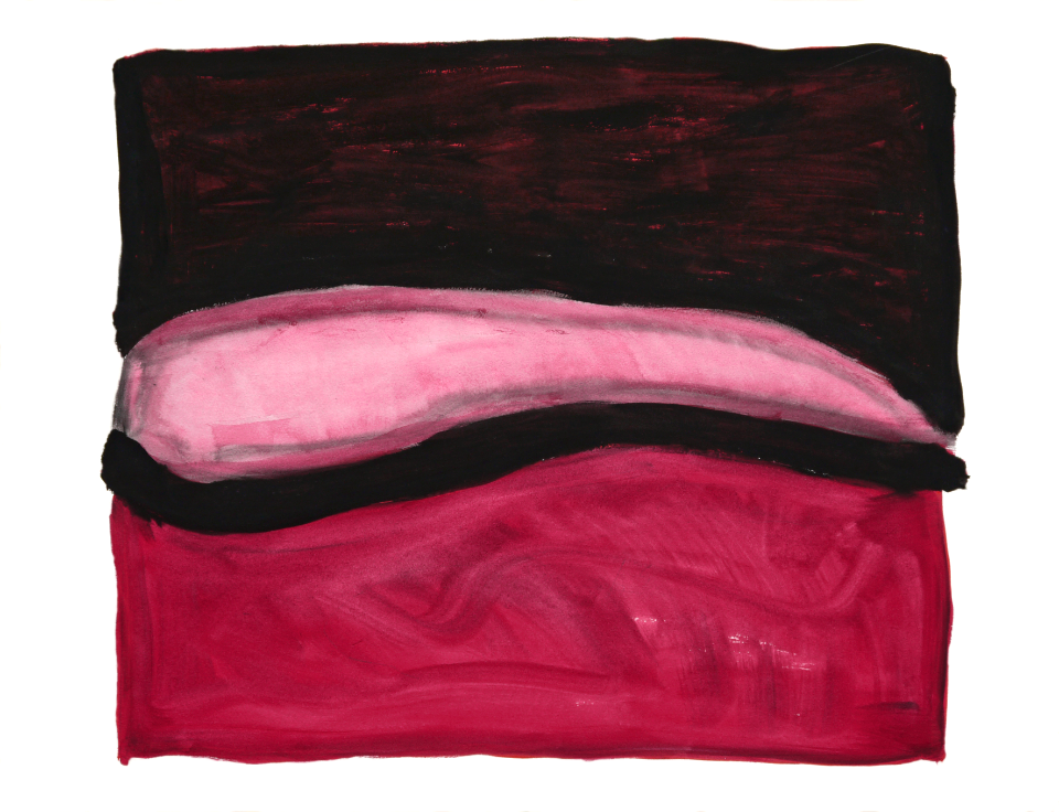 2003 - 'Interspace, flat', abstract watercolor painting art on paper in basic forms; Dutch Abstract Expressionism art / Hollands abstract-expressionisme; free image in public domain / Commons, CCO – painter-artist, Fons Heijnsbroek
