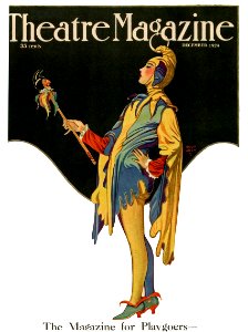 HOLMGREN, R. John (1897-1963).  🇺🇸  Cover of Theatre Magazine, Dec. 1924.