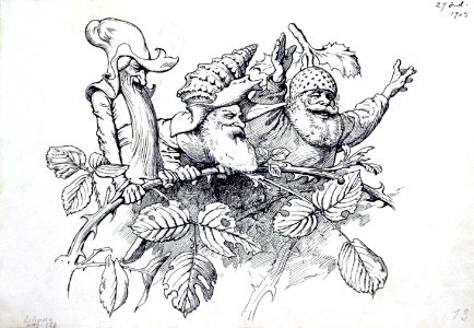 MESTRES i OÑÓS, Apel•les. "El hueste",  ilustración para el poema «Liliana», 1905.
